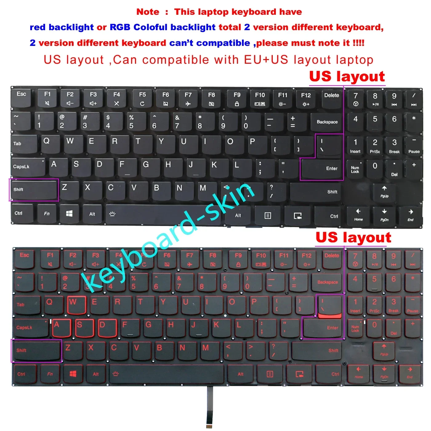 Красная/RGB красочная клавиатура США с подсветкой/без подсветки без рамки для ноутбука Lenovo Y520 Y720 R720 Y520-15IKB Y720-15IKB R720-15IKB
Красная/RGB красочная клавиатура США с подсветкой/без подсветки без рамки для ноутбука Lenovo Y520 Y720 R720 Y520-15IKB Y720-15IKB R720-15IKB