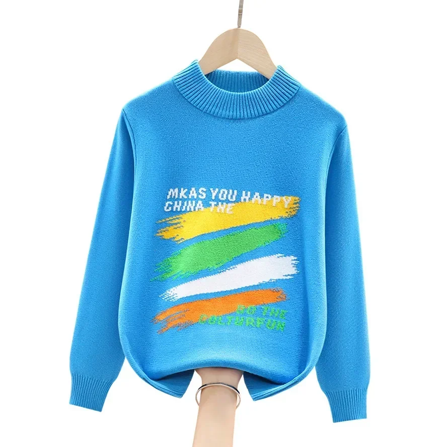 Boys Sweater Autumn Winter Children Pullovers for Boys Warm Knitted Tops School Clothes Fashion Color Graffiti Kids Sweaters
Boys Sweater Autumn Winter Children Pullovers for Boys Warm Knitted Tops School Clothes Fashion Color Graffiti Kids Sweaters