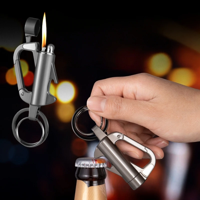 New Multifunctional Grinding Wheel Open Flame Keychain Lighter Men's High-end Waist Hanging Personalized Pendant Smoking Gift
New Multifunctional Grinding Wheel Open Flame Keychain Lighter Men's High-end Waist Hanging Personalized Pendant Smoking Gift