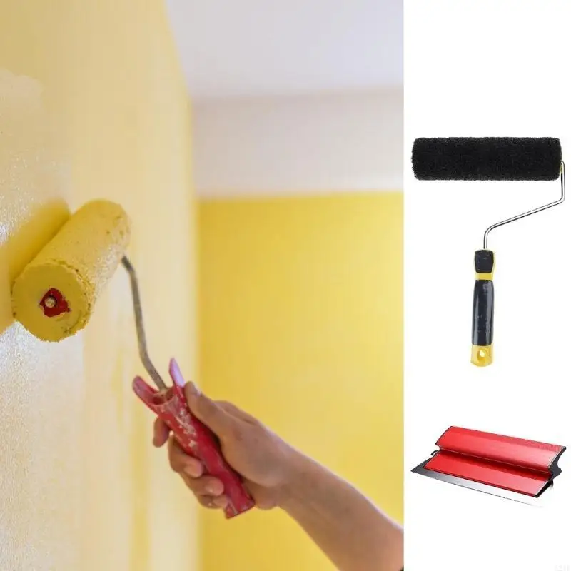 Uprgades Plaster Application Roller with Handle Efficient Plaster Spreading Roller Steel for Smooth Putty Distribution
Uprgades Plaster Application Roller with Handle Efficient Plaster Spreading Roller Steel for Smooth Putty Distribution