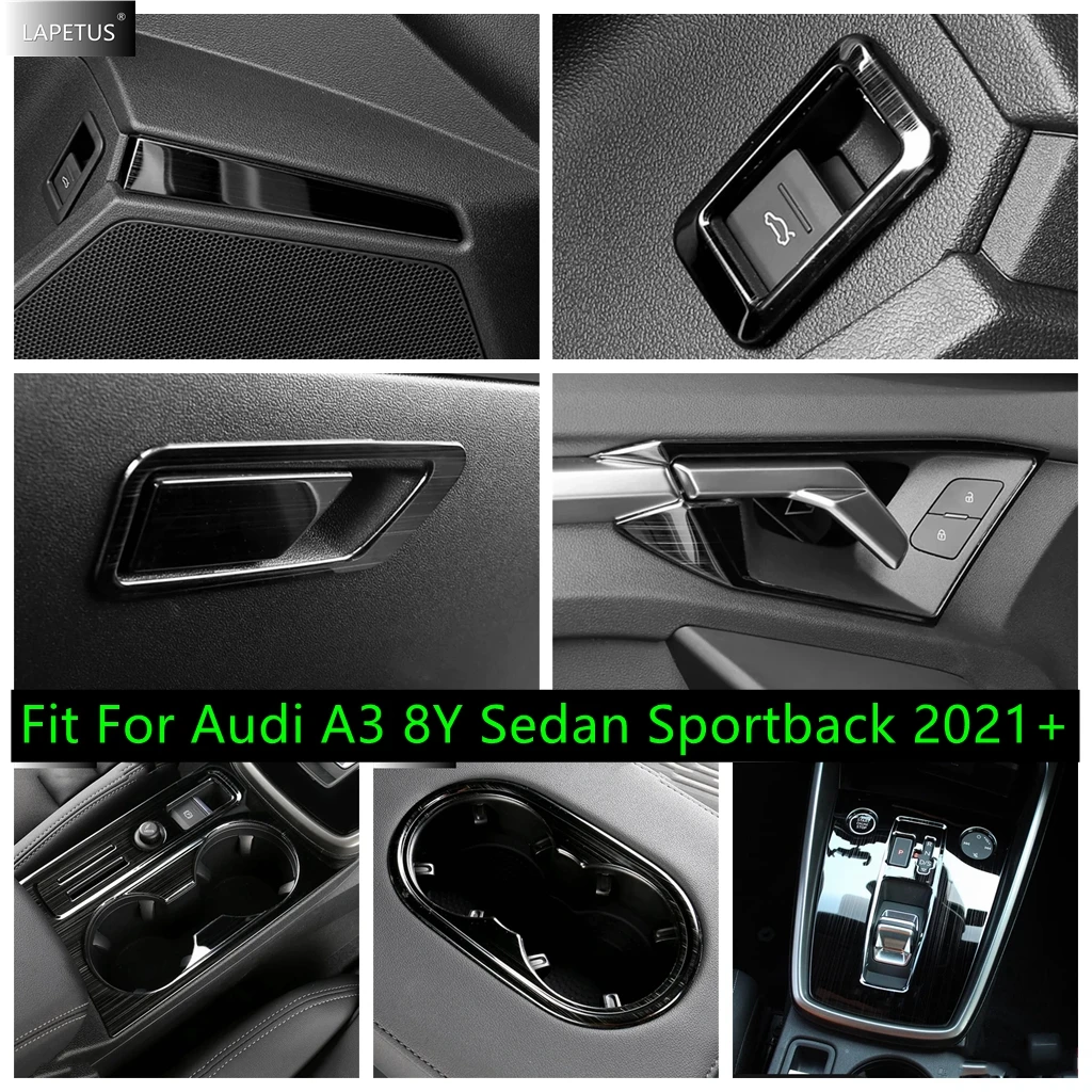 Black Brushed Car Trunk Switch Button / Door Handle Bowl / Gear Shift Box Cover Trim For Audi A3 8Y Sedan Sportback 2021 2022
Black Brushed Car Trunk Switch Button / Door Handle Bowl / Gear Shift Box Cover Trim For Audi A3 8Y Sedan Sportback 2021 2022