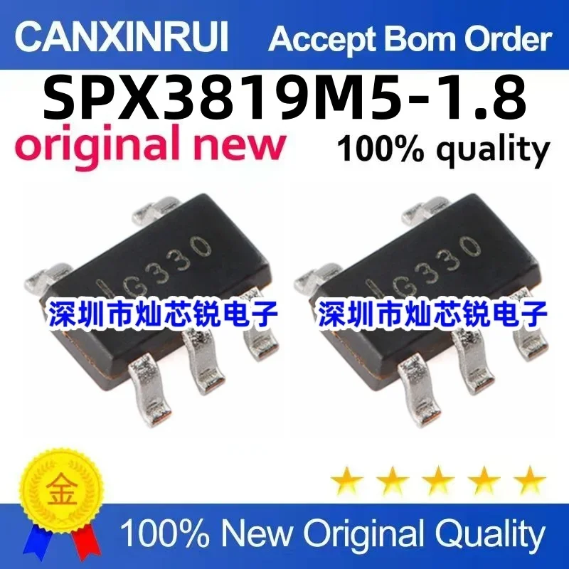 (5-100 pieces)SPX3819M5-1.8 SPX3819M5-L-1-8/TR silk screen G3LX SOT23-5 chip IC
(5-100 pieces)SPX3819M5-1.8 SPX3819M5-L-1-8/TR silk screen G3LX SOT23-5 chip IC