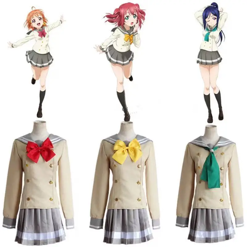 Cosplay Anime LoveLive Sunshine Sailor Suit Takahashi Qiange Sakurauchi Pear Matsuura Guonan Kurosawa Daiya cosplay set
Cosplay Anime LoveLive Sunshine Sailor Suit Takahashi Qiange Sakurauchi Pear Matsuura Guonan Kurosawa Daiya cosplay set