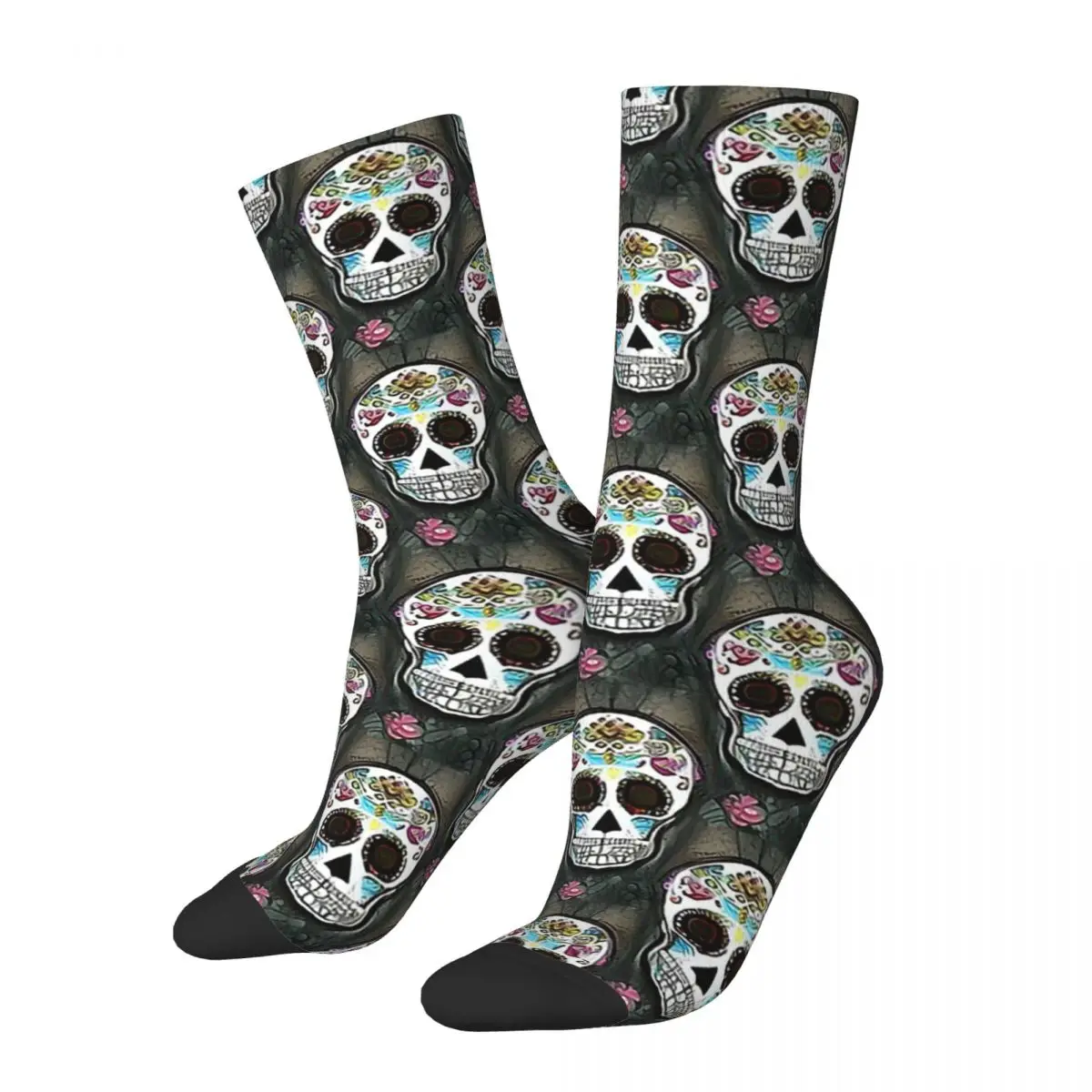 Retro Sugar Skull Color Pattern Men's Socks Sugar Skull Unisex Novelty Seamless Printed Happy Crew Sock Gift
Retro Sugar Skull Color Pattern Men's Socks Sugar Skull Unisex Novelty Seamless Printed Happy Crew Sock Gift