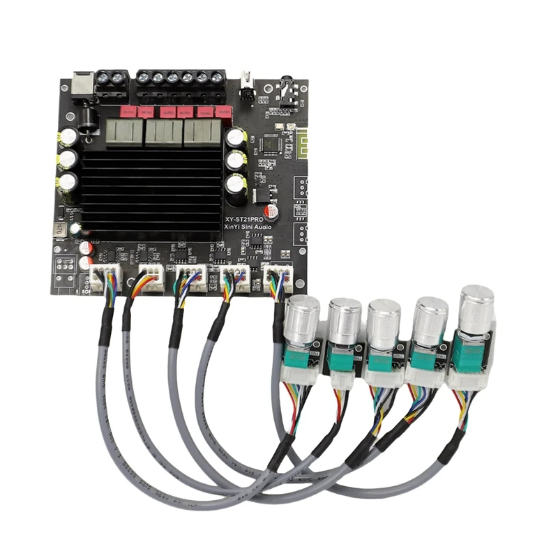 AV-ST21PRO Bluetooth Digital Audio Power Amplifier Board 2.1 Channel 100Wx2+200W Subwoofer TPA3221 Exceeds 3116
AV-ST21PRO Bluetooth Digital Audio Power Amplifier Board 2.1 Channel 100Wx2+200W Subwoofer TPA3221 Exceeds 3116