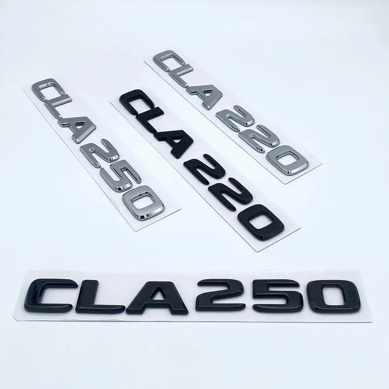 3D Letters CLA180 CLA200 CLA220 CLA250 CLA260 4Matic ABS Emblem for Mercedes Benz C118 W117 Car Fender Trunk Rear Logo Sticker
3D Letters CLA180 CLA200 CLA220 CLA250 CLA260 4Matic ABS Emblem for Mercedes Benz C118 W117 Car Fender Trunk Rear Logo Sticker