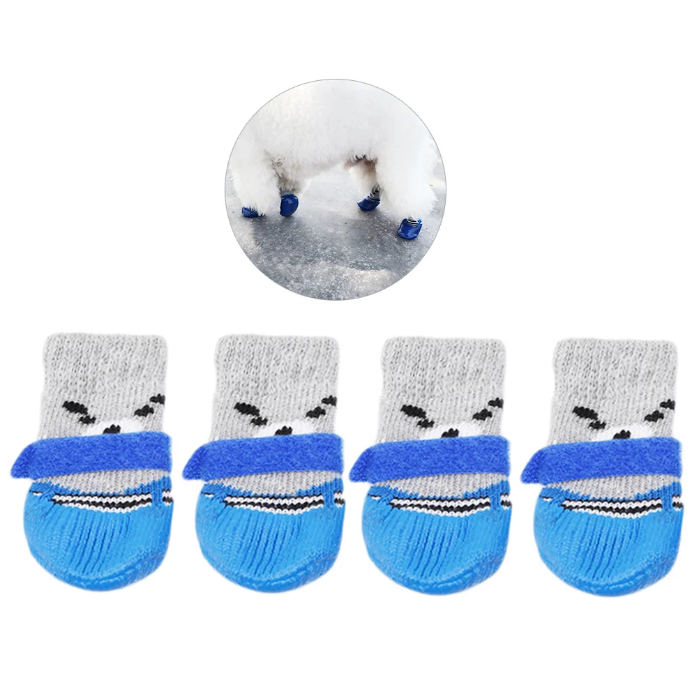 4Pcs Waterproof Pet Socks Anti-Slip Cartoon Printed Cotton Socks Size S Blue Protect Dog Puppy Cold Snow Ice Salt
4Pcs Waterproof Pet Socks Anti-Slip Cartoon Printed Cotton Socks Size S Blue Protect Dog Puppy Cold Snow Ice Salt