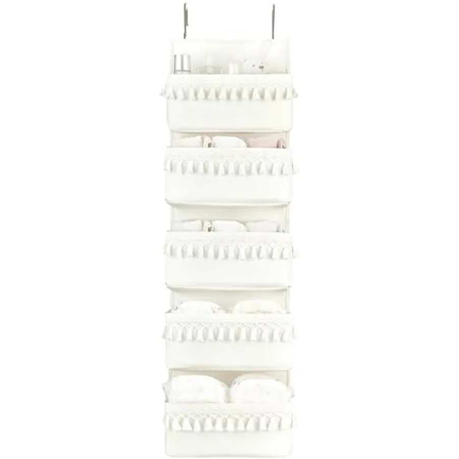 Over The Door Organizer Boho Nursery Storage Decor Closet Hanging Organizer with Tassels Decoration for Bedroom Nursery Bathroo
Over The Door Organizer Boho Nursery Storage Decor Closet Hanging Organizer with Tassels Decoration for Bedroom Nursery Bathroo