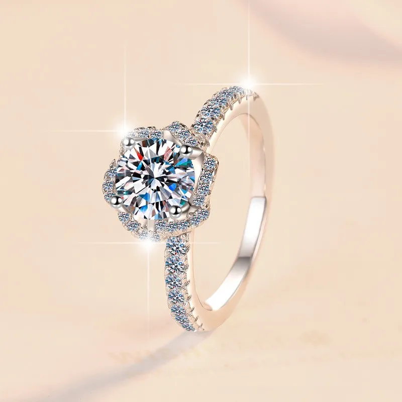 JZ0115 Lefei Fashion Luxury Trendy Classic 1CT Moissanite Fine Design Rose Flower Ring For Women 925 Silver Wedding Jewelry Gift
JZ0115 Lefei Fashion Luxury Trendy Classic 1CT Moissanite Fine Design Rose Flower Ring For Women 925 Silver Wedding Jewelry Gift
