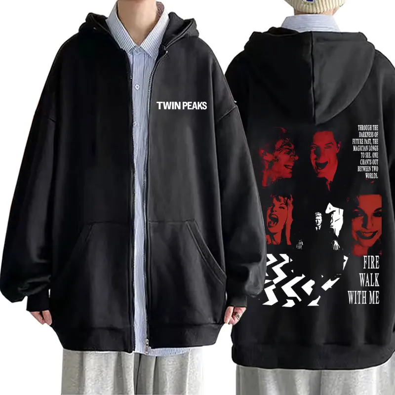 TV Play Twin Peaks Graphic Zipper Hoodie Men Women Casual Retro Zip Up Jacket Men's Hip Hop Gothic Oversized Hoodies Streetwear
TV Play Twin Peaks Graphic Zipper Hoodie Men Women Casual Retro Zip Up Jacket Men's Hip Hop Gothic Oversized Hoodies Streetwear