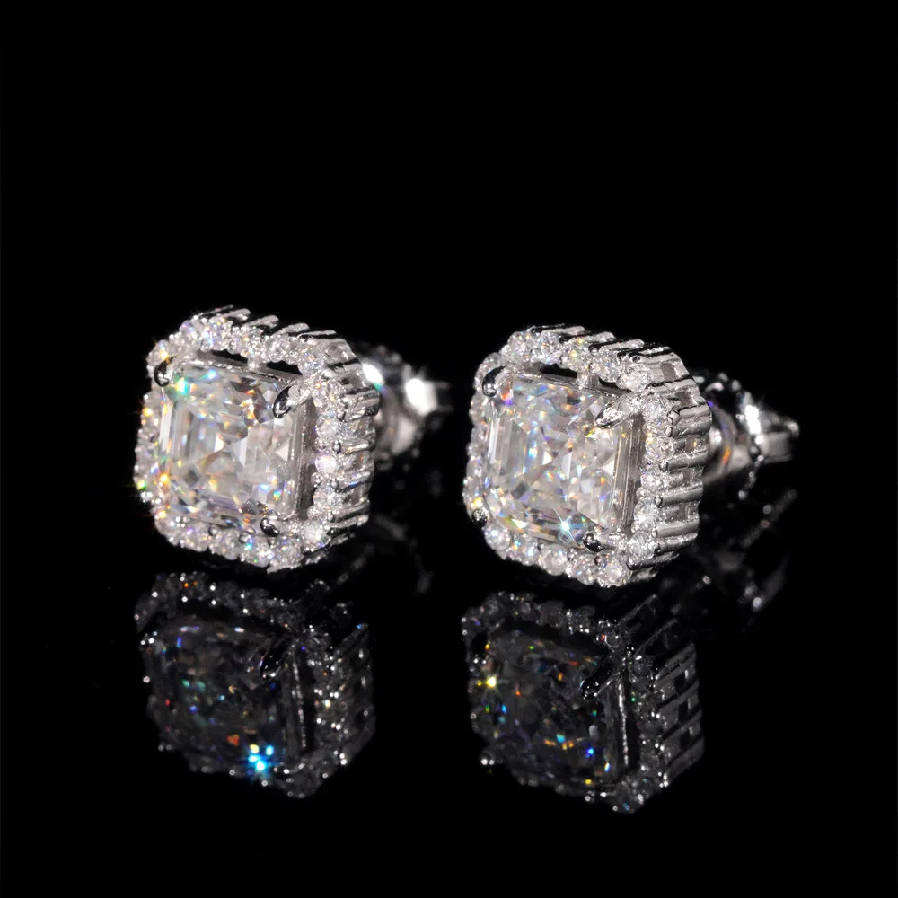 925 Silver Pagoda Moissanite Earrings, Unisex Hip Hop Neutral Style Studs Jewelry Gift for Men & Women
925 Silver Pagoda Moissanite Earrings, Unisex Hip Hop Neutral Style Studs Jewelry Gift for Men & Women