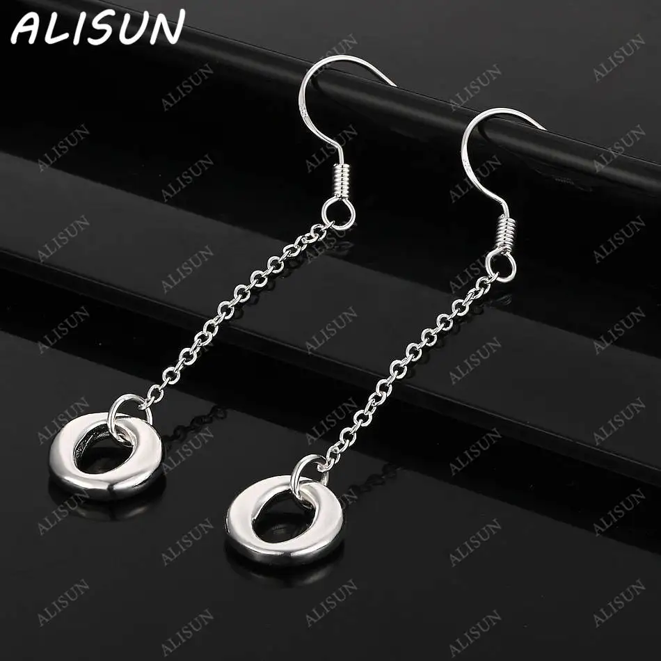 ALISUN 925 Sterling Silver Round Earrings Drop Earrings For Women Fashion Jewelry Charm Grace Noble Wedding Accessories
ALISUN 925 Sterling Silver Round Earrings Drop Earrings For Women Fashion Jewelry Charm Grace Noble Wedding Accessories