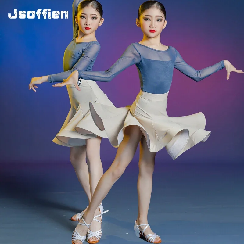 Children's Latin dance practice dress performance separate children's practice training dress girls Latin dance skirt
Children's Latin dance practice dress performance separate children's practice training dress girls Latin dance skirt