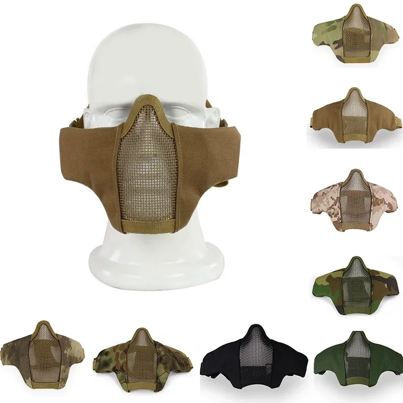 Paintball Mask Half Face Tactical Combat Masks Protective Shooting Hunting CS Wargame Mask Hunting Accessories
Paintball Mask Half Face Tactical Combat Masks Protective Shooting Hunting CS Wargame Mask Hunting Accessories