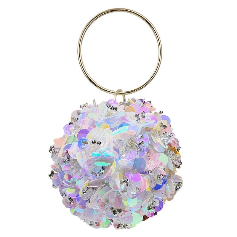 Colorful Pearl Sequin Flower Round Ball Evening Bag Elegant Wedding Party Dress Dinner Clutch Purse Metal Handle Circular Bag
Colorful Pearl Sequin Flower Round Ball Evening Bag Elegant Wedding Party Dress Dinner Clutch Purse Metal Handle Circular Bag
