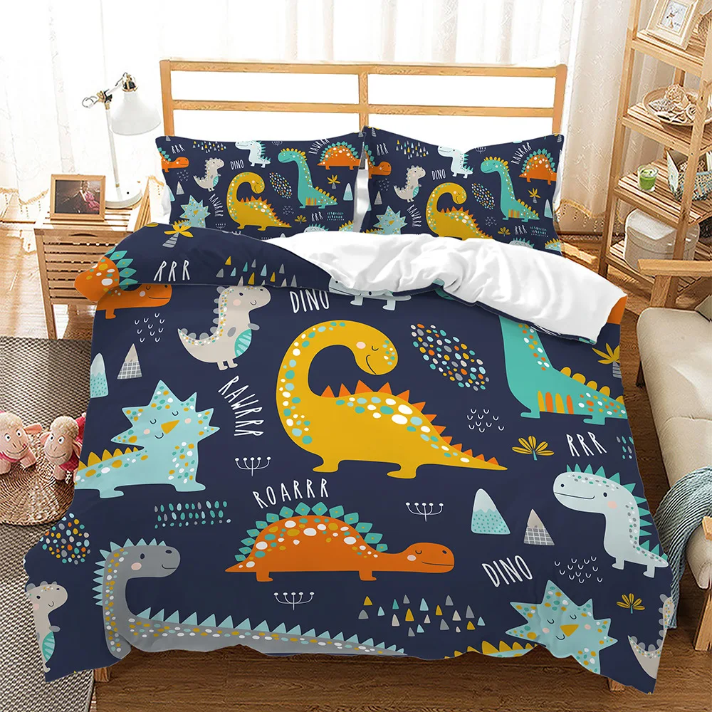 3D Print Dinosaur Paradise Quilt Cover Set For Kids, Blue And White Duvet Cover,Full Soft Bedding Set With Pillowcases,Cartoon
3D Print Dinosaur Paradise Quilt Cover Set For Kids, Blue And White Duvet Cover,Full Soft Bedding Set With Pillowcases,Cartoon