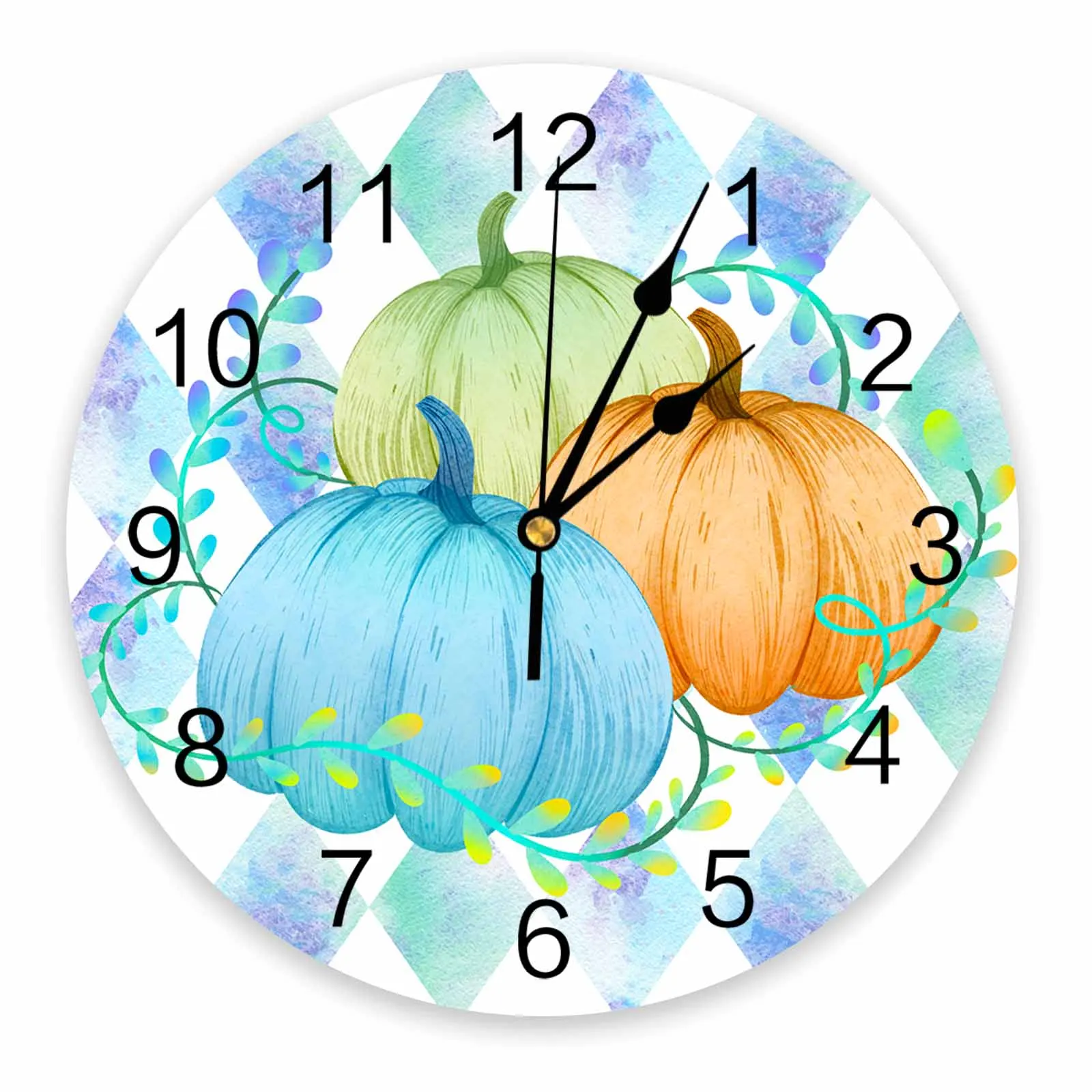 Thanksgiving Pumpkin Plant Vine Man Diamond Grid Wall Clock Modern Silent Clock Living Room Home Decor Wall Hanging Watch
Thanksgiving Pumpkin Plant Vine Man Diamond Grid Wall Clock Modern Silent Clock Living Room Home Decor Wall Hanging Watch