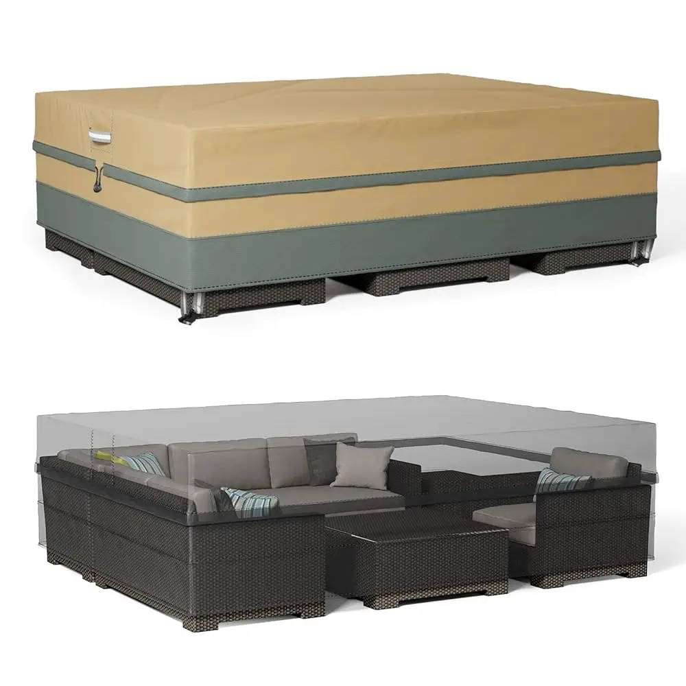 Patio Furniture Covers, Waterproof Outdoor Table Furniture Cover, Wind-Proof Anti-Uv Patio Furniture Set Cover,Outdoor Dining
Patio Furniture Covers, Waterproof Outdoor Table Furniture Cover, Wind-Proof Anti-Uv Patio Furniture Set Cover,Outdoor Dining