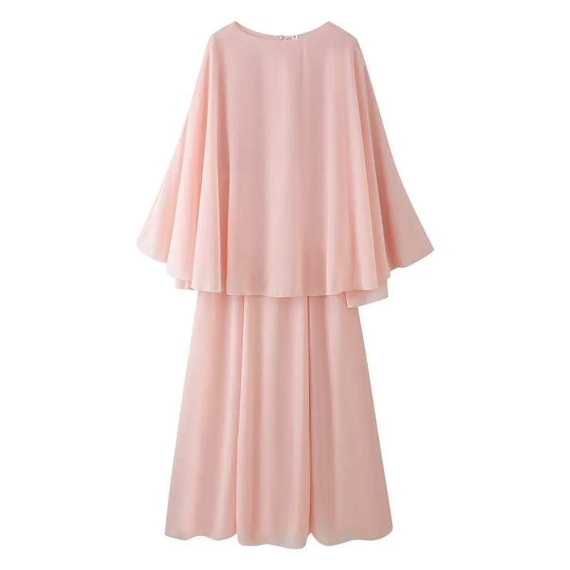 Withered European And American Style Women's Fashion Temperament Elegant Loose Solid Color Long Sleeved Shawl Dress
Withered European And American Style Women's Fashion Temperament Elegant Loose Solid Color Long Sleeved Shawl Dress