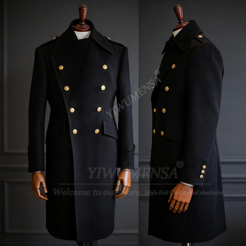 Vintage British Style Men's Suit Jackets Outfit Tweed Woolen Blend Trench Coat Long Customized Double Breasted Overcoat Retro
Vintage British Style Men's Suit Jackets Outfit Tweed Woolen Blend Trench Coat Long Customized Double Breasted Overcoat Retro