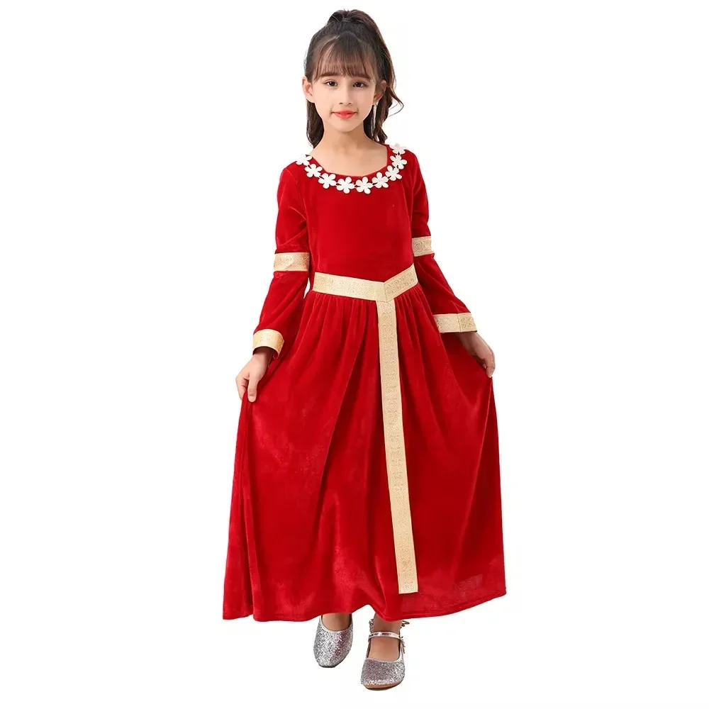 Halloween Christmas Child Medieval Princess Rose Red Velvet Fancy-dress For Histrocal Themed Party Renaissance Festival Costume
Halloween Christmas Child Medieval Princess Rose Red Velvet Fancy-dress For Histrocal Themed Party Renaissance Festival Costume