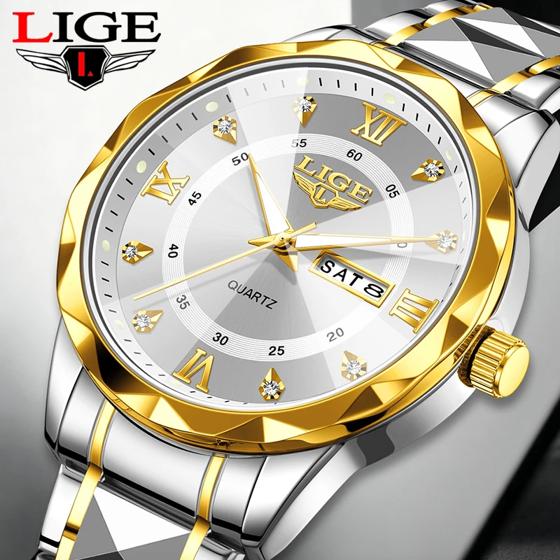 LIGE 2026 men's watch business formal luminous waterproof fashion quartz clock day date luxury watches for men reloj hommes+BOX
LIGE 2026 men's watch business formal luminous waterproof fashion quartz clock day date luxury watches for men reloj hommes+BOX