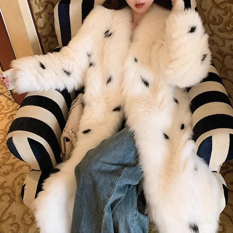 Women Leopard Faux Fur Long Coats Jackets V Neck Coat Thick Warm Y2k Streetwear Print Jacket Work Outerwear Autumn Winter
Women Leopard Faux Fur Long Coats Jackets V Neck Coat Thick Warm Y2k Streetwear Print Jacket Work Outerwear Autumn Winter