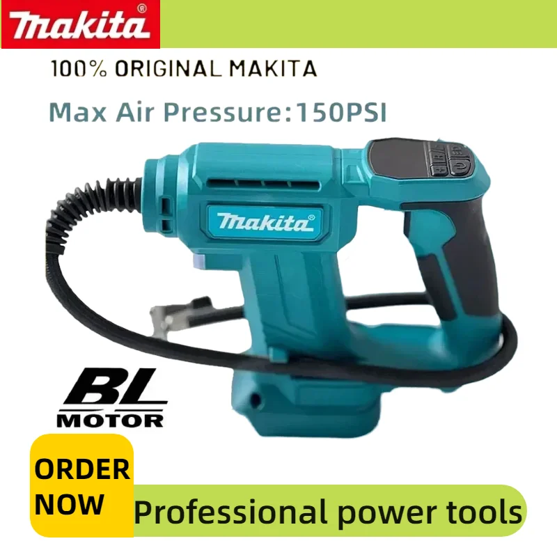 Makita Portable Digital Tire Inflator Cordless Pump Powered by 18V Battery Air Compressor for Car Tyre and Sports Ball Inflation
Makita Portable Digital Tire Inflator Cordless Pump Powered by 18V Battery Air Compressor for Car Tyre and Sports Ball Inflation