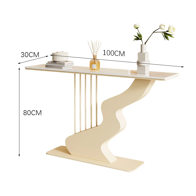Cream wind light luxury rock slab entrance table creative entrance table corridor case end view table
Cream wind light luxury rock slab entrance table creative entrance table corridor case end view table