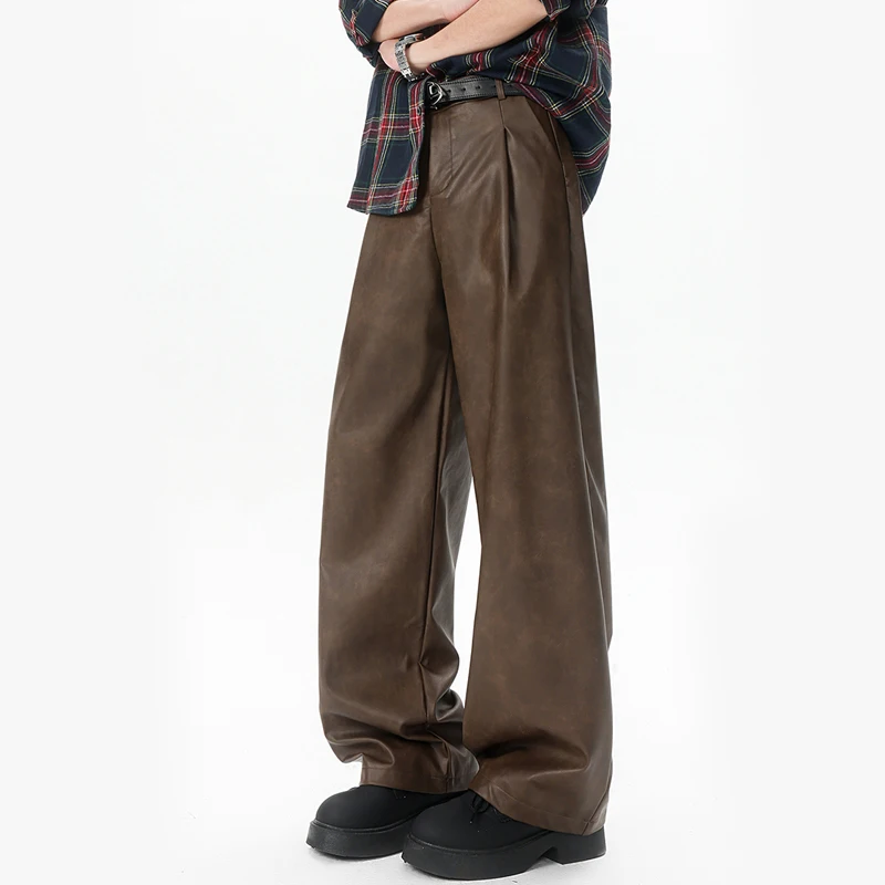 Plus Size M-8XL Leather Pants Men Streetwear Fashion Hip Hop Punk Casual Loose Straight Leather Pants Cityboy Trousers
Plus Size M-8XL Leather Pants Men Streetwear Fashion Hip Hop Punk Casual Loose Straight Leather Pants Cityboy Trousers