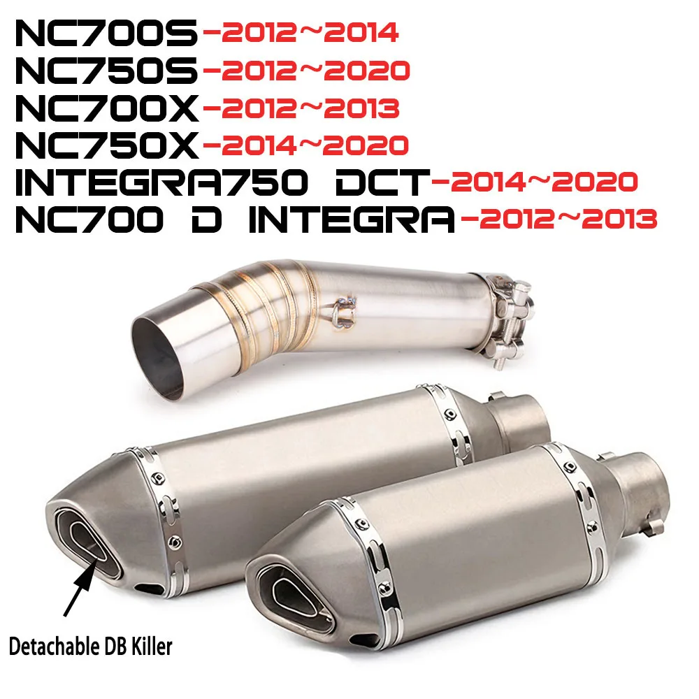 Motorcycle exhaust Pipr kit suitable for Honda NC750X NC700S 750S Small hexagonal exhaust system modification (2012-2020)
Motorcycle exhaust Pipr kit suitable for Honda NC750X NC700S 750S Small hexagonal exhaust system modification (2012-2020)
