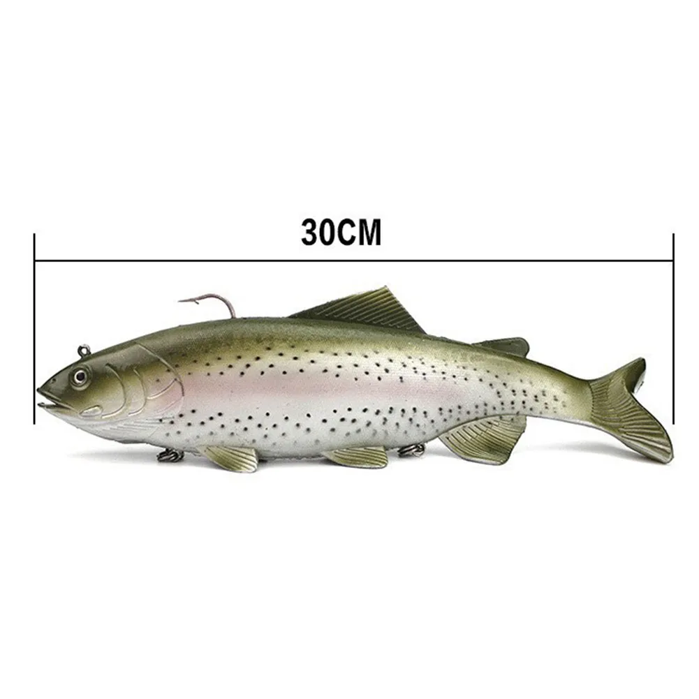 Рыболовный аксессуар, реалистичная приманка для рыбы, 30 см-450 г, большая мягкая приманка, большая приманка для глубоководного силикона и стали
Рыболовный аксессуар, реалистичная приманка для рыбы, 30 см-450 г, большая мягкая приманка, большая приманка для глубоководного силикона и стали