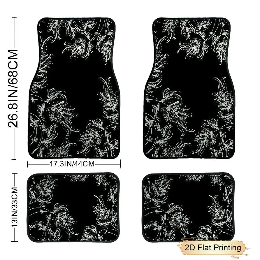 4pcs Car Floor Mats with Elegant Floral Pattern Universal Fit Car Floor Mats Car Accessories Interior Decor 2D Flat Printing, 2D Flat
4pcs Car Floor Mats with Elegant Floral Pattern Universal Fit Car Floor Mats Car Accessories Interior Decor 2D Flat Printing, 2D Flat