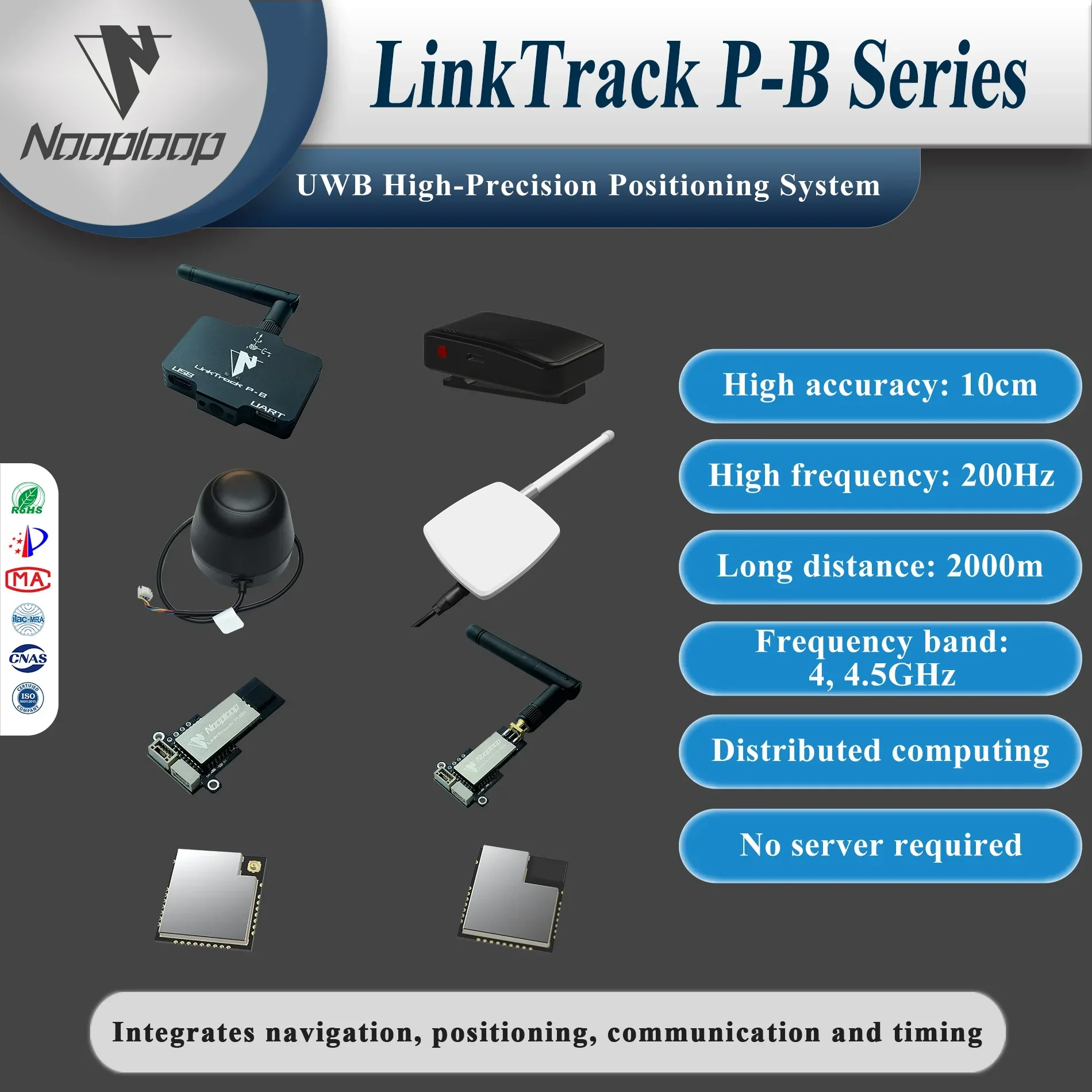 LinkTrack P-B UWB high Indoor Positioning System Precision Navigation Module LinkTrack P-B Series Nooploop
LinkTrack P-B UWB high Indoor Positioning System Precision Navigation Module LinkTrack P-B Series Nooploop