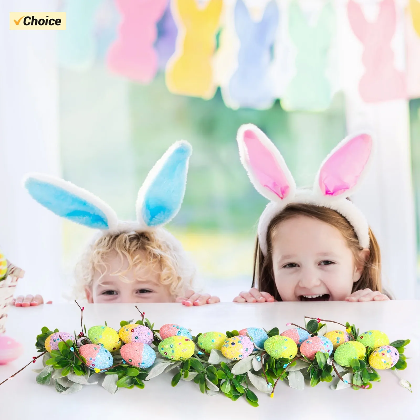 Hanging Ornament Decoration Easter Egg Easter Wreath With Eggs And Flowers For Easter Mantel Decoration Party Supplies
Hanging Ornament Decoration Easter Egg Easter Wreath With Eggs And Flowers For Easter Mantel Decoration Party Supplies