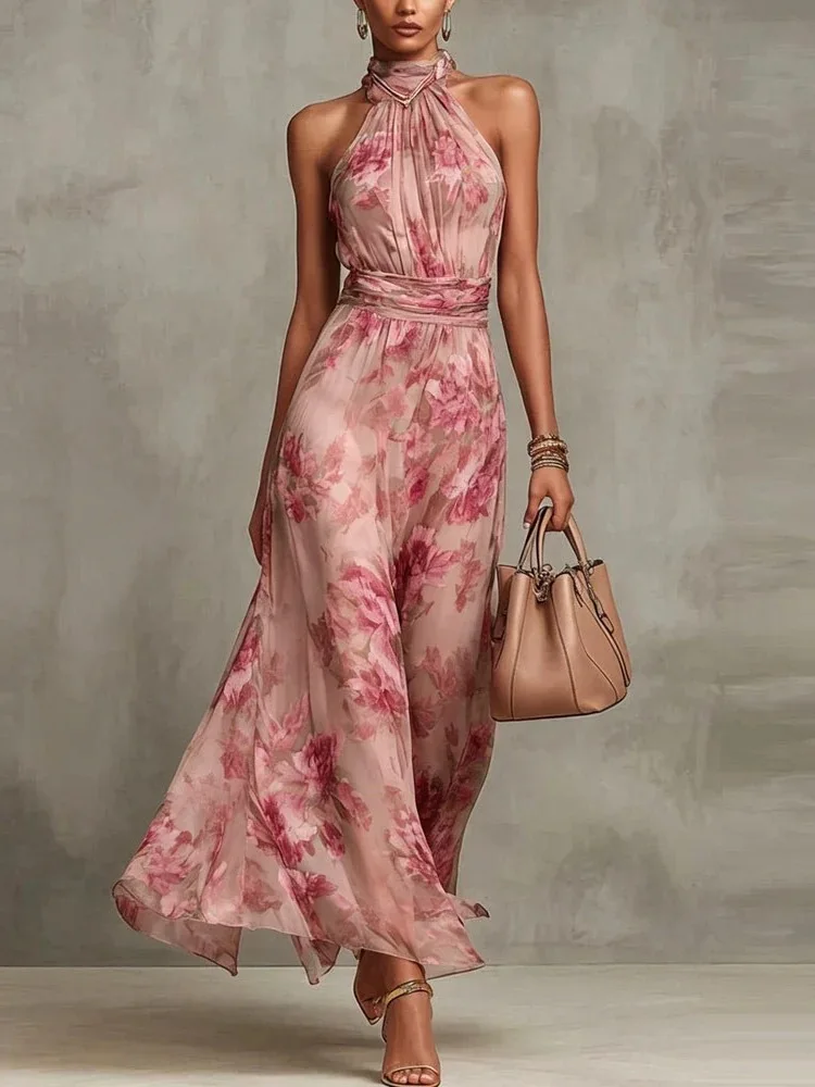 Elegant Off Shoulder Long Dress Women Summer 2026 Fashion Sleeveless Flower Print Maxi Party Dresses Bohemian Casual Beach Dress
Elegant Off Shoulder Long Dress Women Summer 2026 Fashion Sleeveless Flower Print Maxi Party Dresses Bohemian Casual Beach Dress