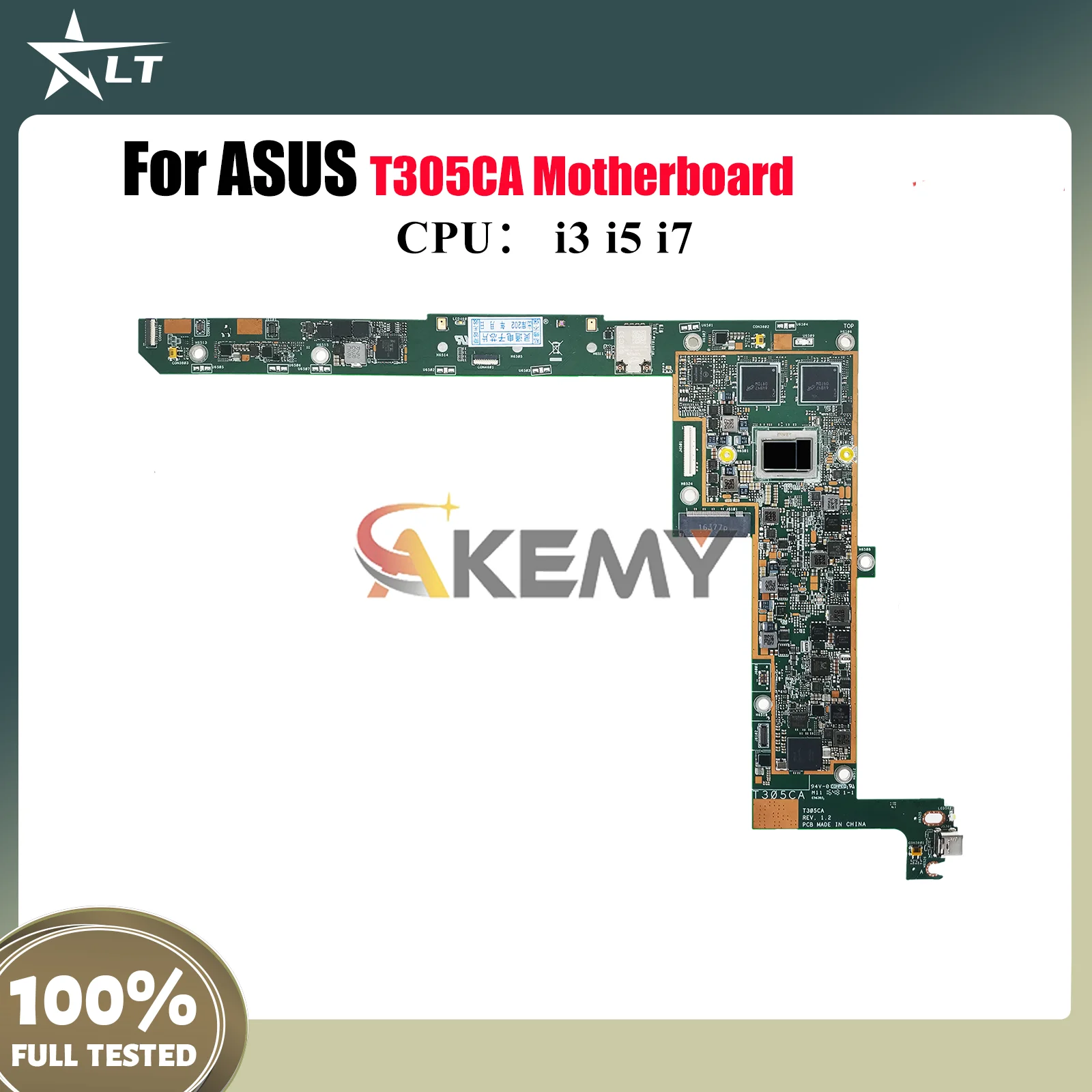 T305CA Материнская плата для ноутбука ASUS Transformer T305C T305CA Материнская плата для ноутбука с процессором i3 i5 i7 100% тестирование ОК быстрая доставка stk
T305CA Материнская плата для ноутбука ASUS Transformer T305C T305CA Материнская плата для ноутбука с процессором i3 i5 i7 100% тестирование ОК быстрая доставка stk