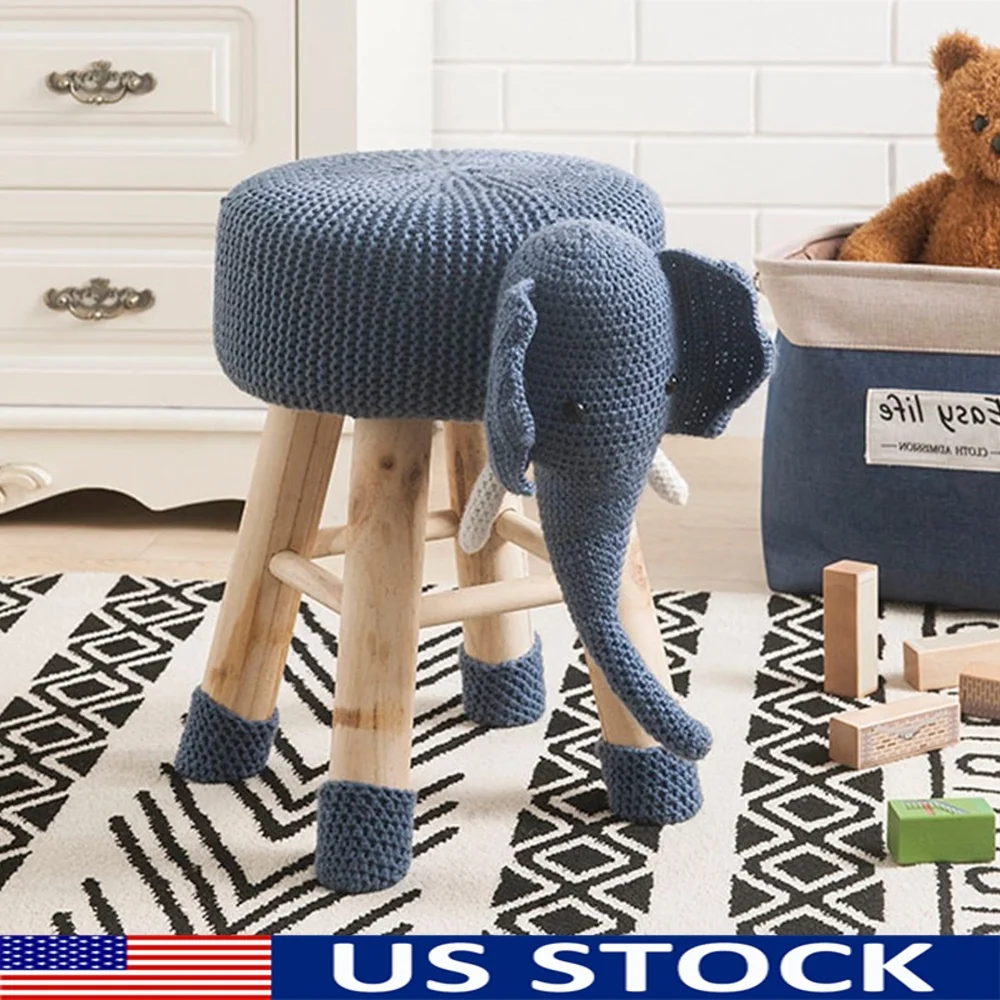 Children's Woven Elephant Ottoman Stool with Wooden Legs Indoor Playroom Nursery Creative Plush Footstool Fun Gift
Children's Woven Elephant Ottoman Stool with Wooden Legs Indoor Playroom Nursery Creative Plush Footstool Fun Gift
