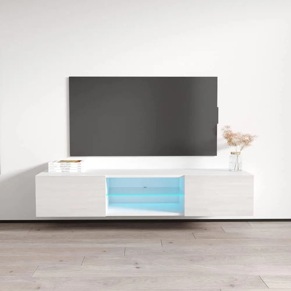 Meble urniture ly Type-33 loating TV Stand — ern High Gloss Storage Cabi— 63 Inches — White
Meble urniture ly Type-33 loating TV Stand — ern High Gloss Storage Cabi— 63 Inches — White