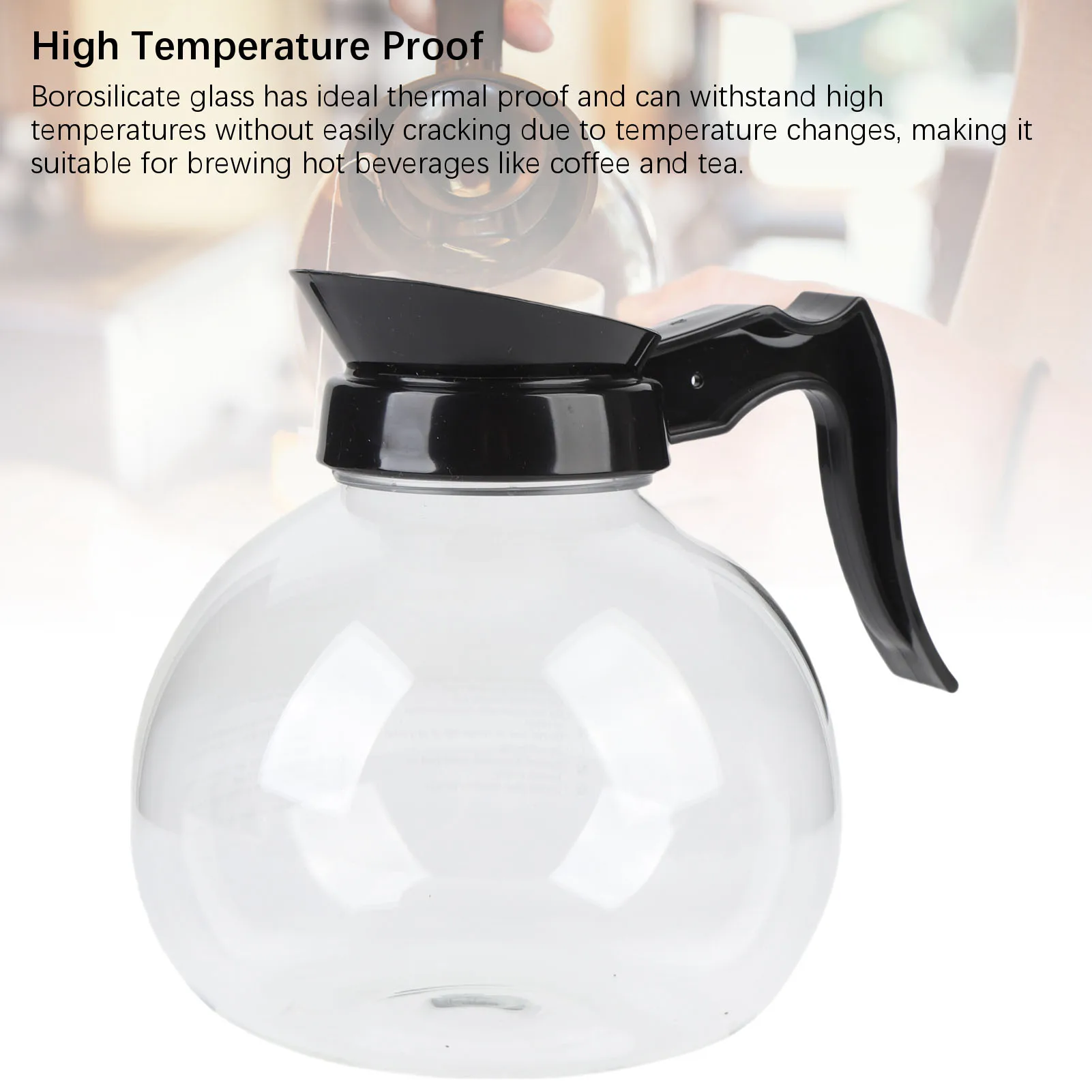 1.8L Coffee Pot High Borosilicate Heat Proof Glass Coffee Decanter Carafe for Travel Picnics Outdoor Activities Glass Coffee Pot
1.8L Coffee Pot High Borosilicate Heat Proof Glass Coffee Decanter Carafe for Travel Picnics Outdoor Activities Glass Coffee Pot