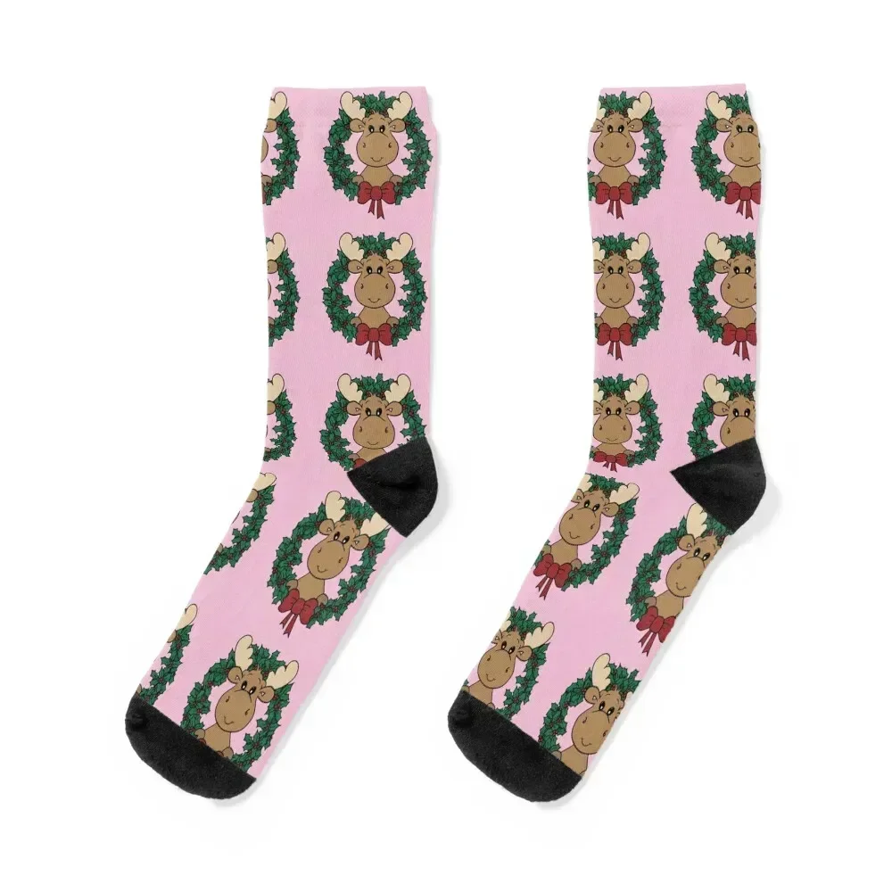 Christmas Moose With Light Pink Background Socks retro moving stockings golf sports and leisure Girl'S Socks Men's
Christmas Moose With Light Pink Background Socks retro moving stockings golf sports and leisure Girl'S Socks Men's