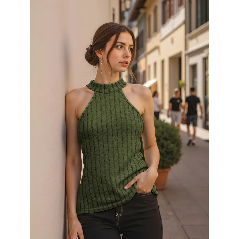 Fashionable Sleeveless Top with Off-Shoulder And Large Ribbed Design Women
Fashionable Sleeveless Top with Off-Shoulder And Large Ribbed Design Women