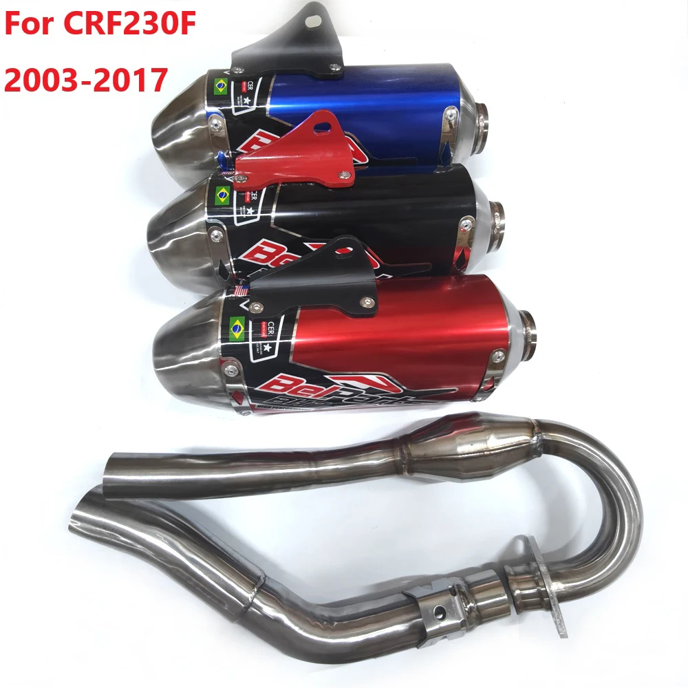 Motorcycle accessories Middle&Rear Exhaust Muffler Full Systems Pipe accessories Electric Bike For HONDA CRF230F 2003-2017
Motorcycle accessories Middle&Rear Exhaust Muffler Full Systems Pipe accessories Electric Bike For HONDA CRF230F 2003-2017