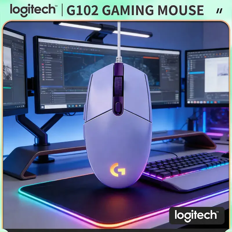 Игровая мышь Logitech G102, частота отклика 1 мс, в 8 раз быстрее обычных мышей, синхронизация RGB, 6 кнопок для игр MOBA
Игровая мышь Logitech G102, частота отклика 1 мс, в 8 раз быстрее обычных мышей, синхронизация RGB, 6 кнопок для игр MOBA