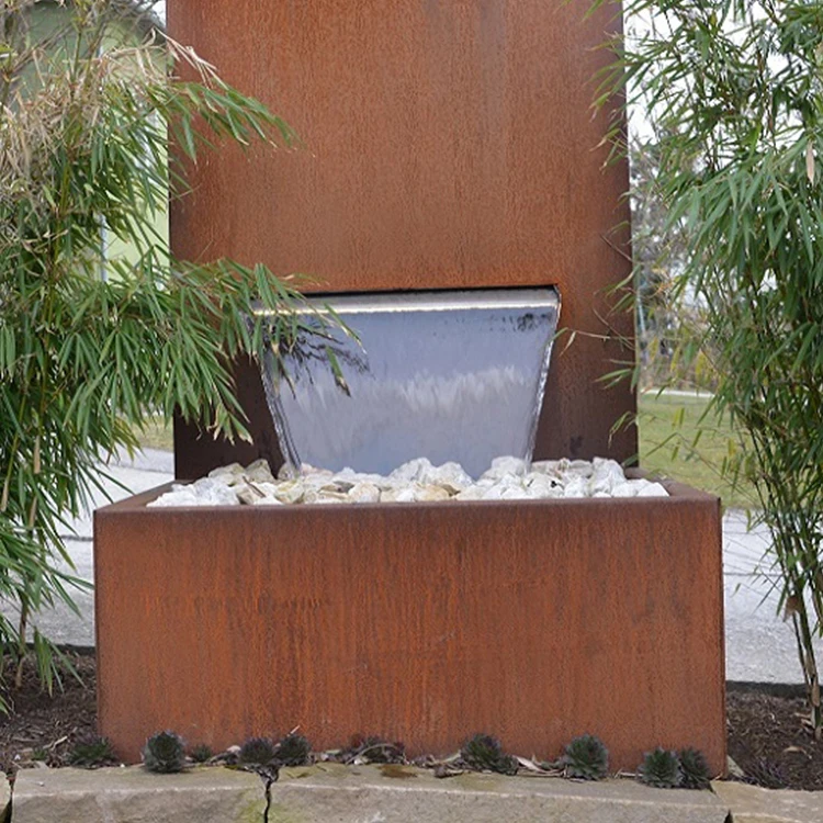 Large Size Corten Steel Eco-Friendly Outdoor Water Fountains Musical Dancing Water Fountain with Pond Fall
Large Size Corten Steel Eco-Friendly Outdoor Water Fountains Musical Dancing Water Fountain with Pond Fall