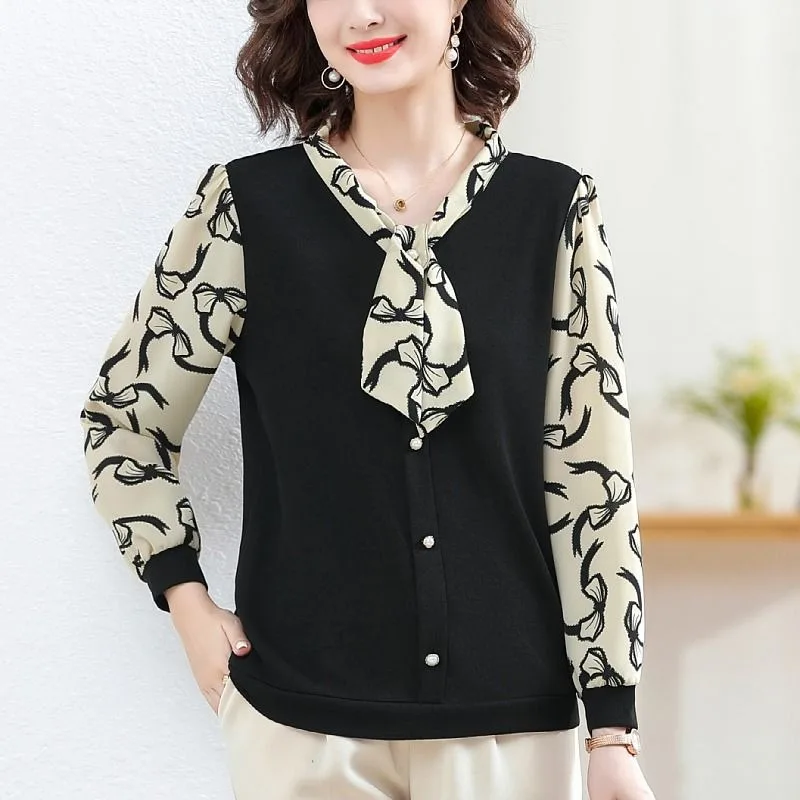 Женский новый стиль, шарф с пуговицами и принтом, модный свободный повседневный топ с длинными рукавами
Женский новый стиль, шарф с пуговицами и принтом, модный свободный повседневный топ с длинными рукавами