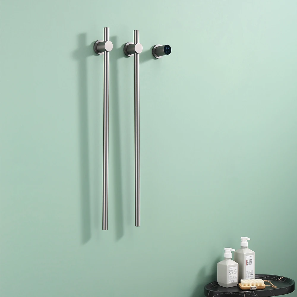 70cm Wall Mounted Electric Heated Towel Rack Intelligent Bathroom Towel Warmer with Temperature Control
70cm Wall Mounted Electric Heated Towel Rack Intelligent Bathroom Towel Warmer with Temperature Control