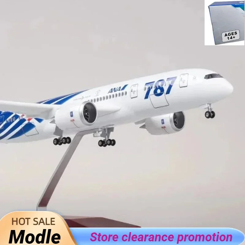 1/130 Scale B787 Dreamliner 47CM Aircraft Model - ANA Japan Airlines Diecast Plane with LED Lights & Rolling Wheels (Plastic)
1/130 Scale B787 Dreamliner 47CM Aircraft Model - ANA Japan Airlines Diecast Plane with LED Lights & Rolling Wheels (Plastic)
