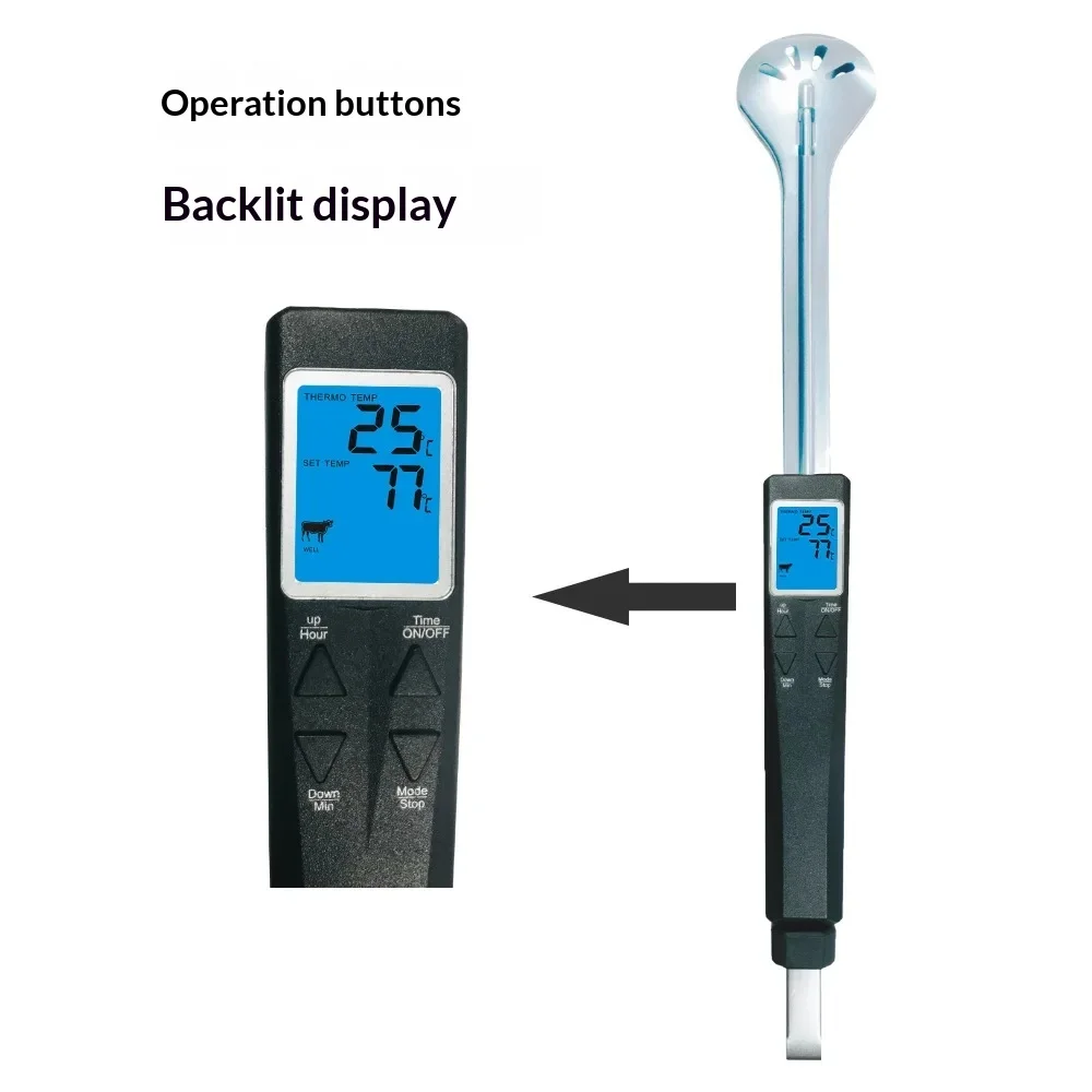 Outdoor Bbq Meat Thermometer With Backlight Claw Type Instant Read Thermometer For Grilling Camping And Oven Use
Outdoor Bbq Meat Thermometer With Backlight Claw Type Instant Read Thermometer For Grilling Camping And Oven Use
