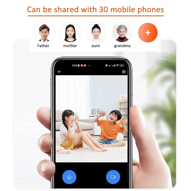 Wi-Fi камера, беспроводная радионяня, автоматическое отслеживание, Ai, обнаружение человека, домашняя безопасность, PTZ-камеры наблюдения
Wi-Fi камера, беспроводная радионяня, автоматическое отслеживание, Ai, обнаружение человека, домашняя безопасность, PTZ-камеры наблюдения